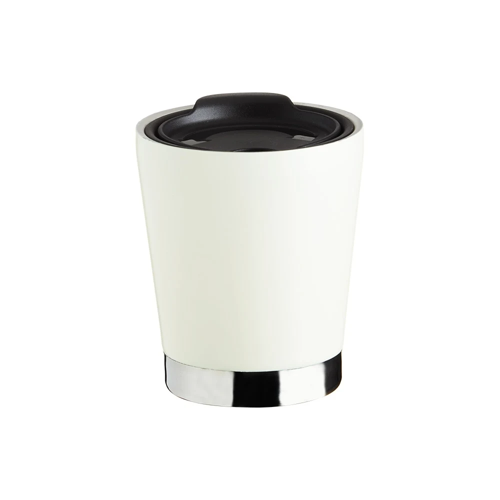 Copo Inox Parede Dupla 300ml, cor BRANCO