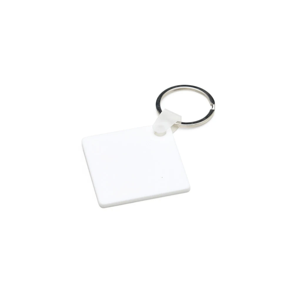 Chaveiro Acrílico Quadrado, cor BRANCO