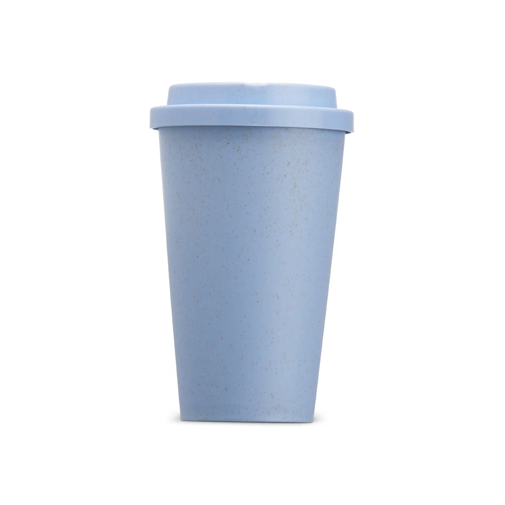 Copo Fibra de Bambu 450ml, cor AZUL
