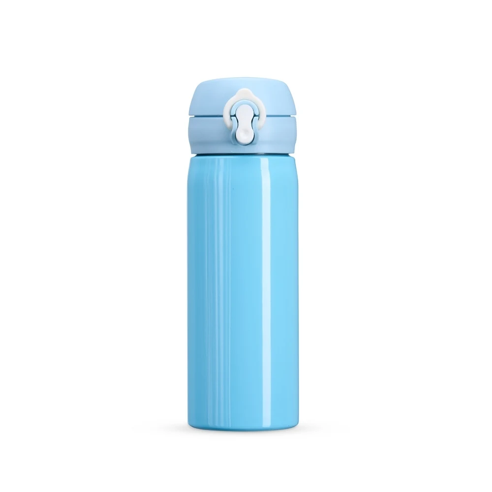 Garrafa Inox 500ml, cor AZUL