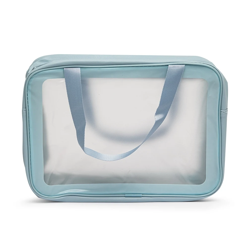 Nécessaire PVC Impermeável, cor AZUL