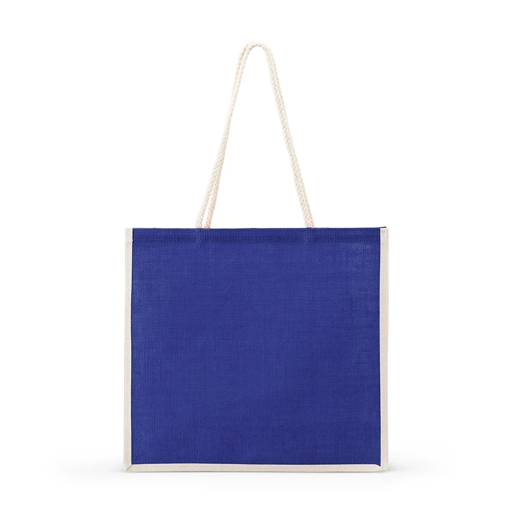 Sacola de Juta, cor AZUL
