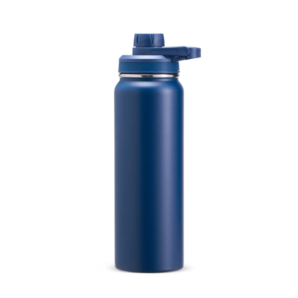 Garrafa Térmica Inox 850ml, cor AZUL