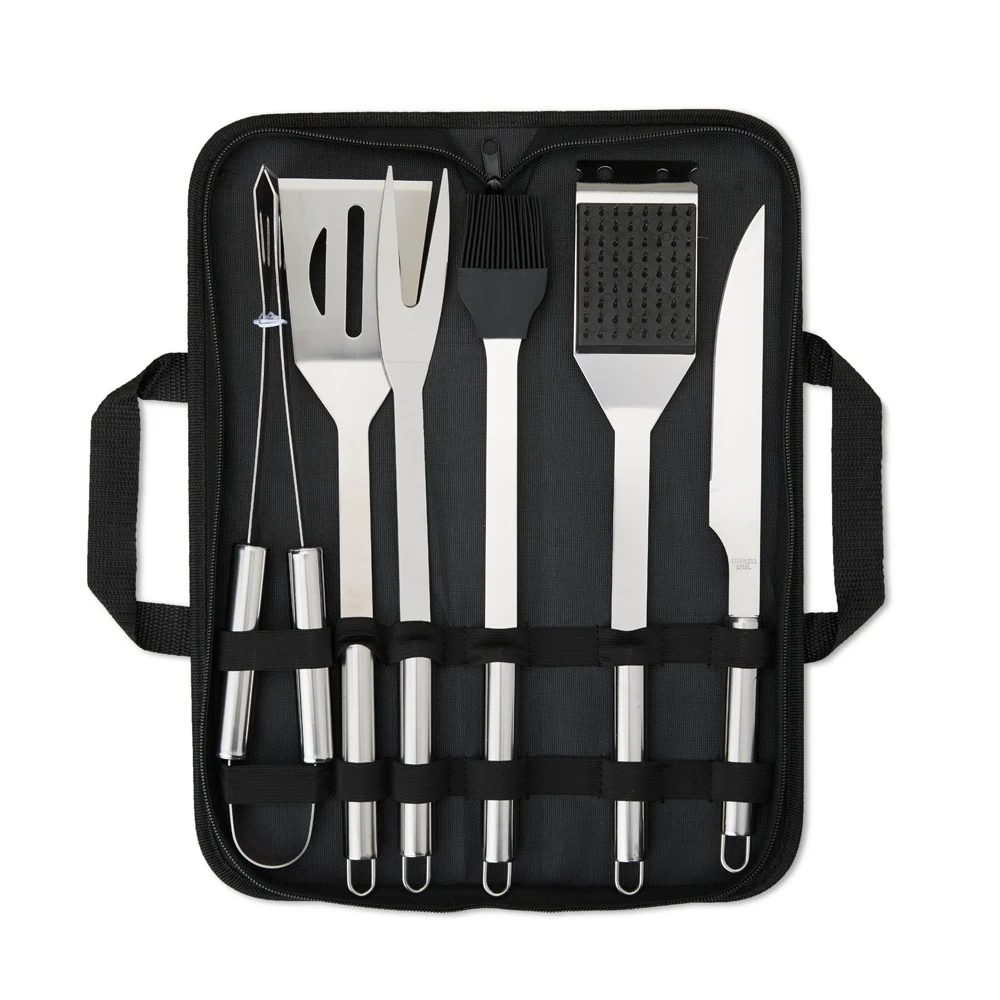 Kit Churrasco 6 Peças, cor PRETO