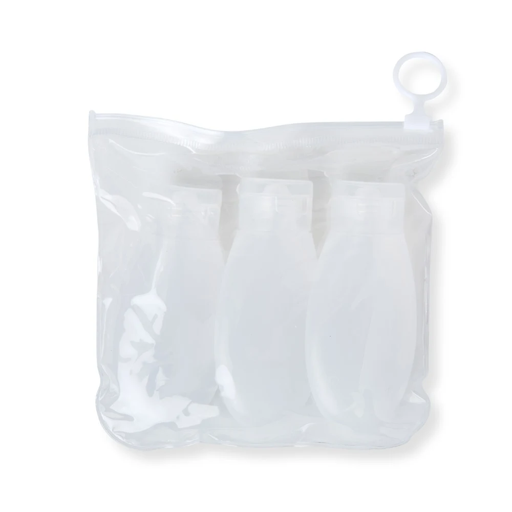Kit Viagem 3 Peças, cor TRANSPARENTE