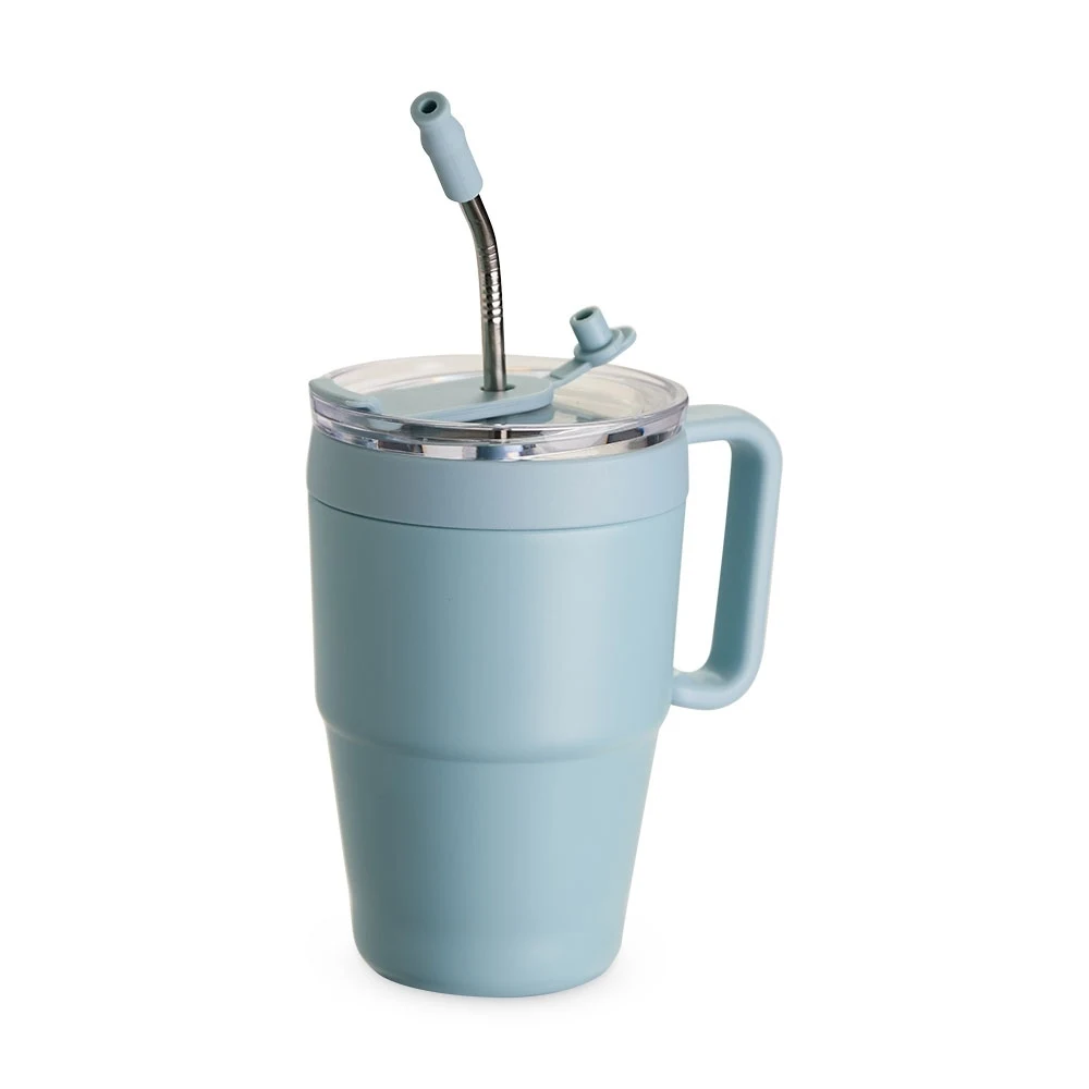 Caneca Térmica 600ml, cor AZUL CLARO