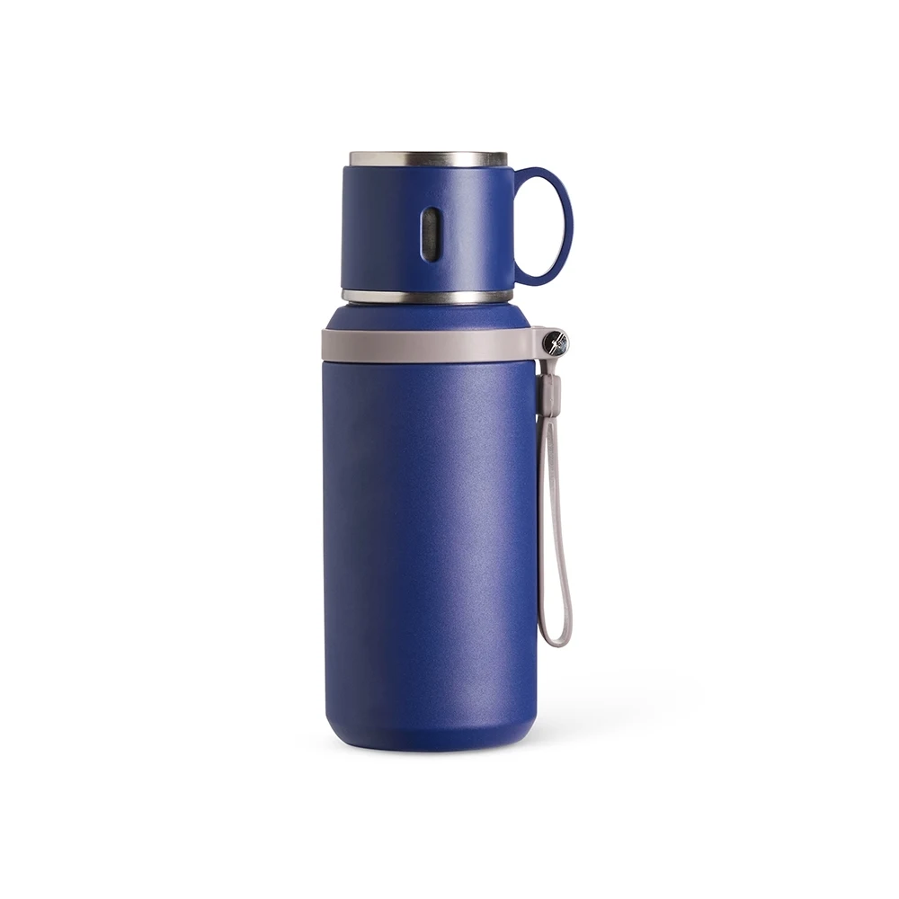 Garrafa Térmica 600ml, cor AZUL