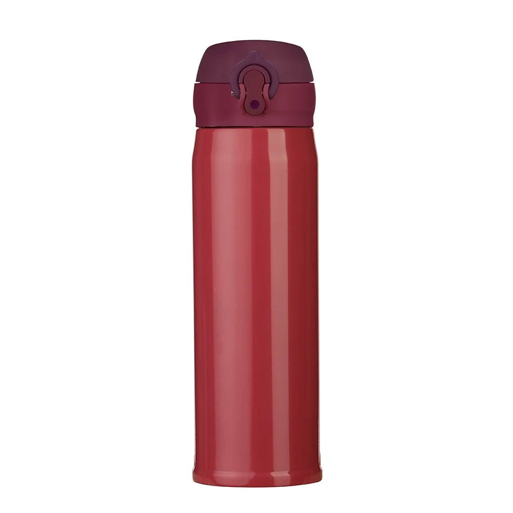 Garrafa Térmica Inox 400ml, cor VERMELHO B