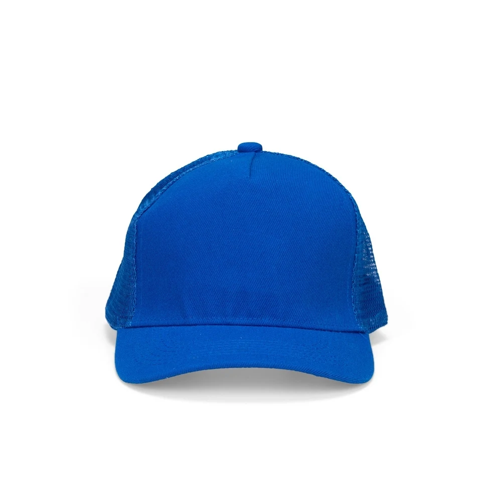 Boné Poliéster Aba Curva com Tela, cor AZUL