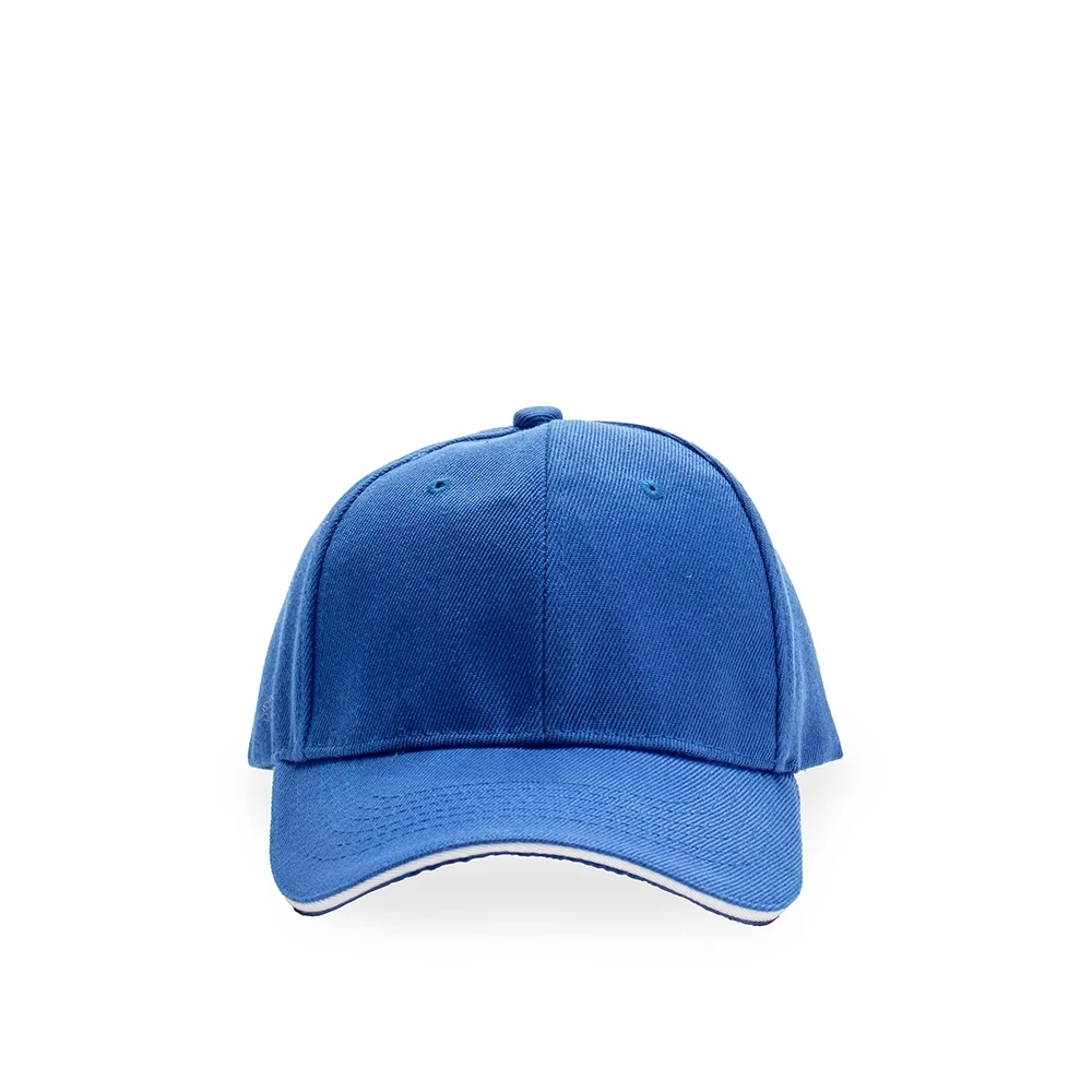 Boné Poliéster Aba Curva, cor AZUL