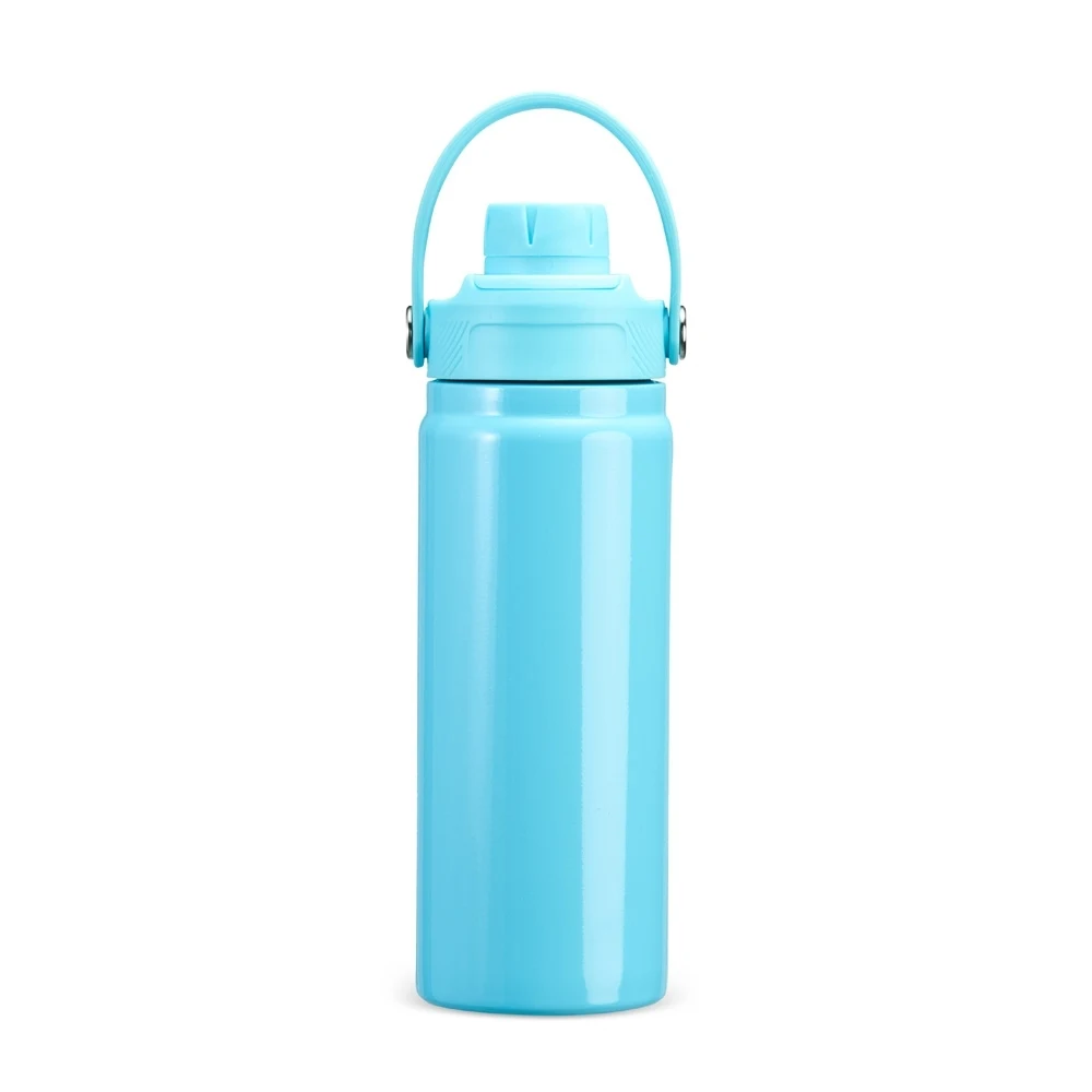 Garrafa Térmica 600ml, cor AZUL CLARO