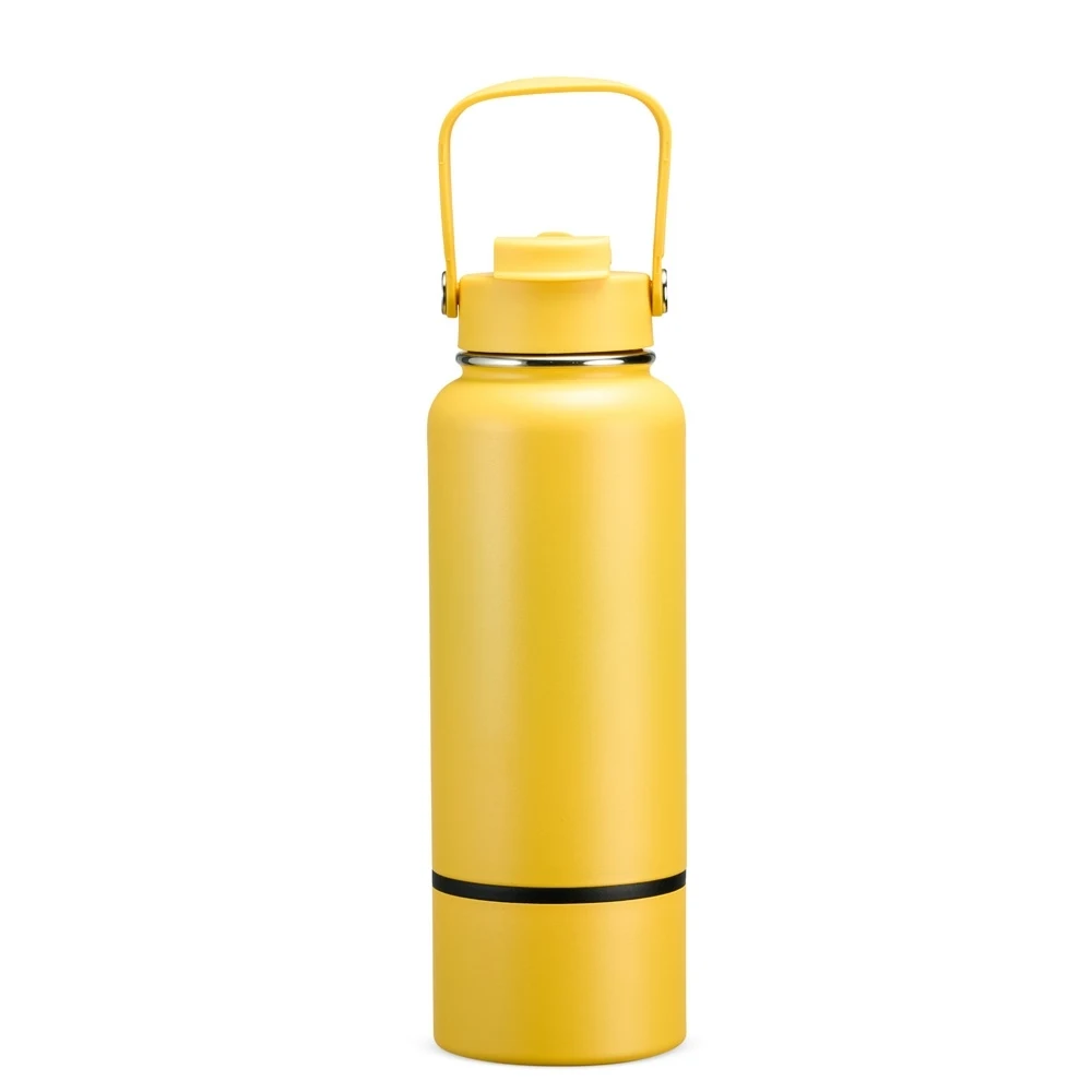 Garrafa Térmica 800ml, cor AMARELO