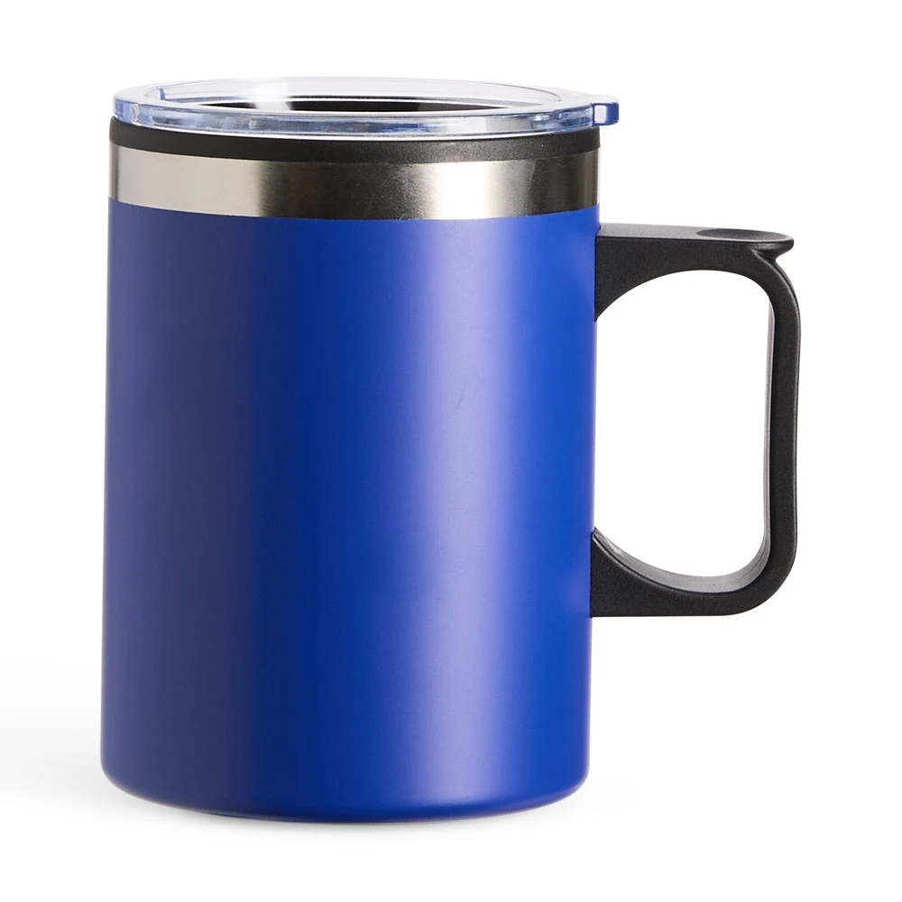 Caneca Plástica 375ml, cor AZUL