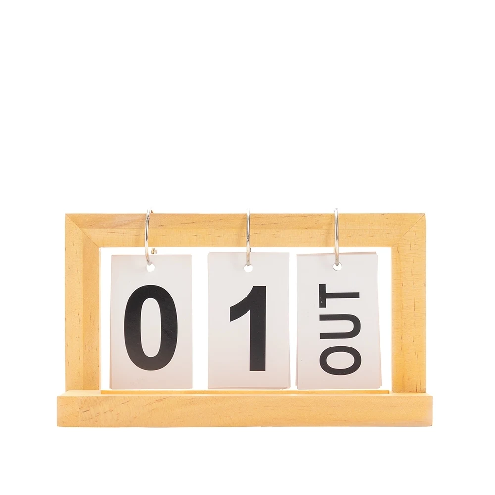 Calendário Permanente Madeira, cor MADEIRA