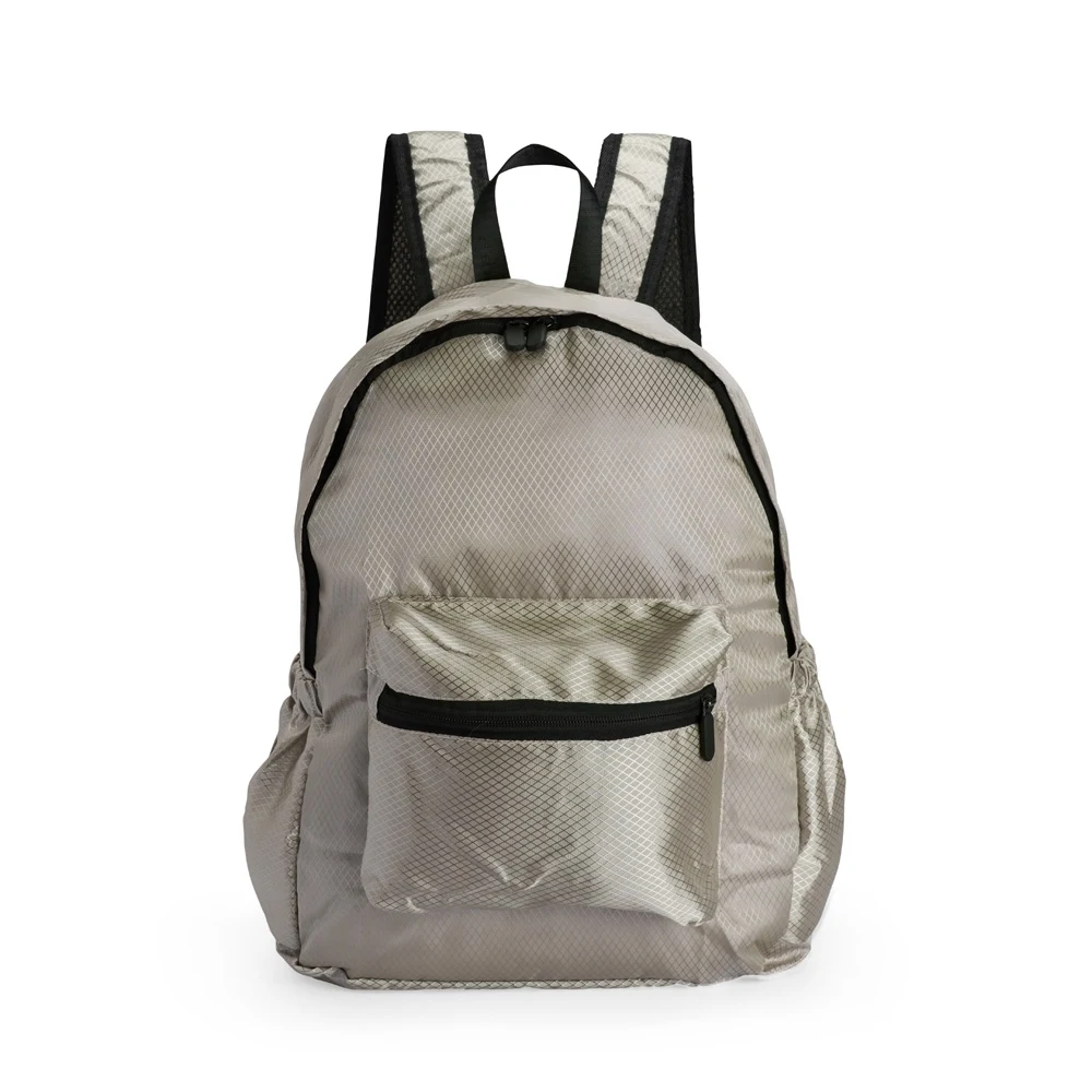 Mochila Dobrável Poliéster 18L, cor BEGE