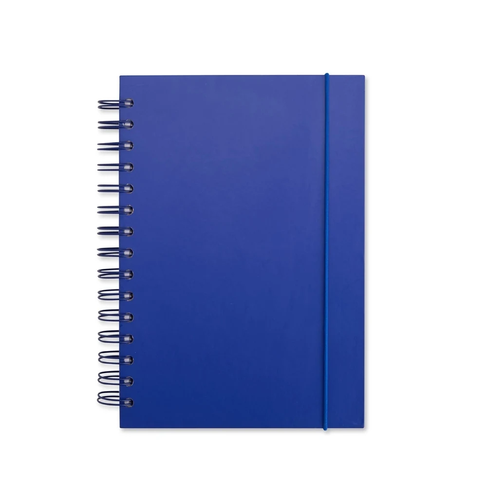 Caderno Couchê, cor AZUL