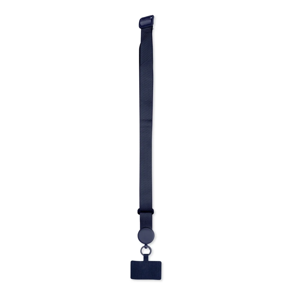 Cordão para Celular Poliéster, cor AZUL