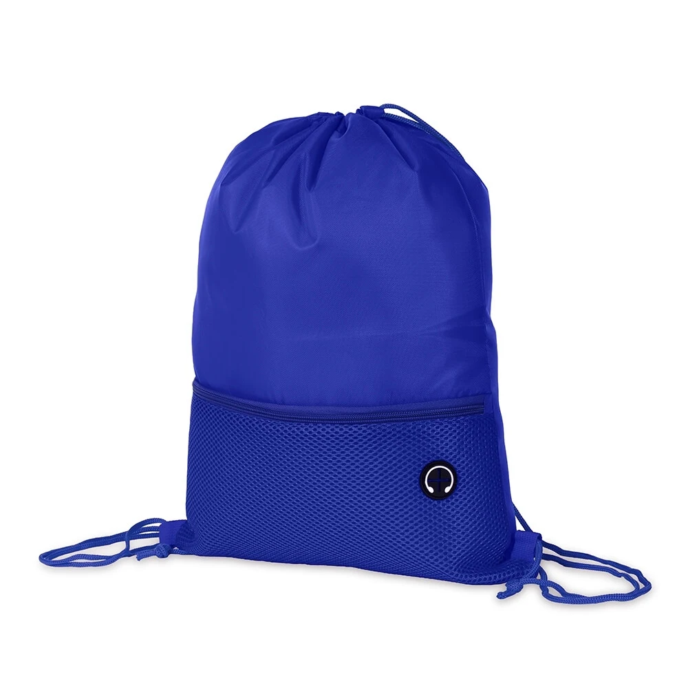 Mochila Saco Poliéster, cor AZUL