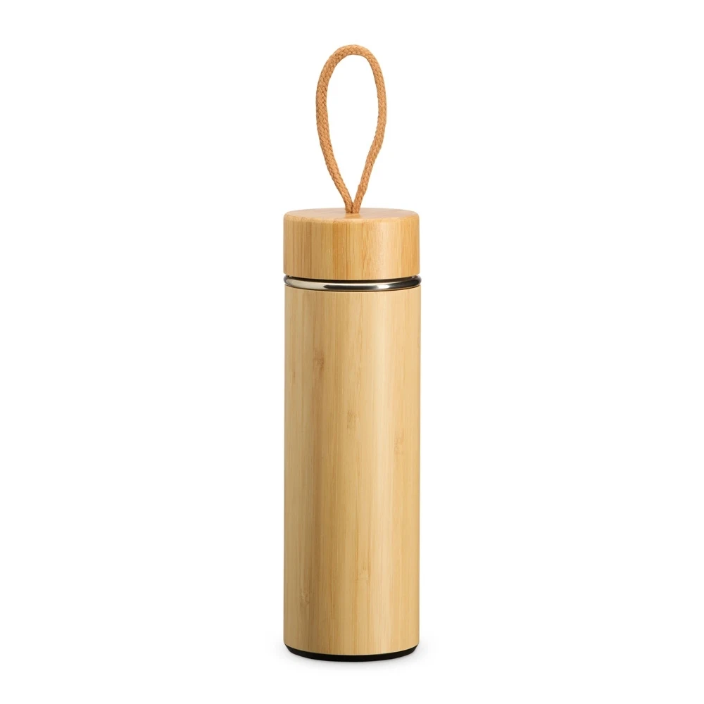 Garrafa Térmica Bambu 400ml, cor BAMBU