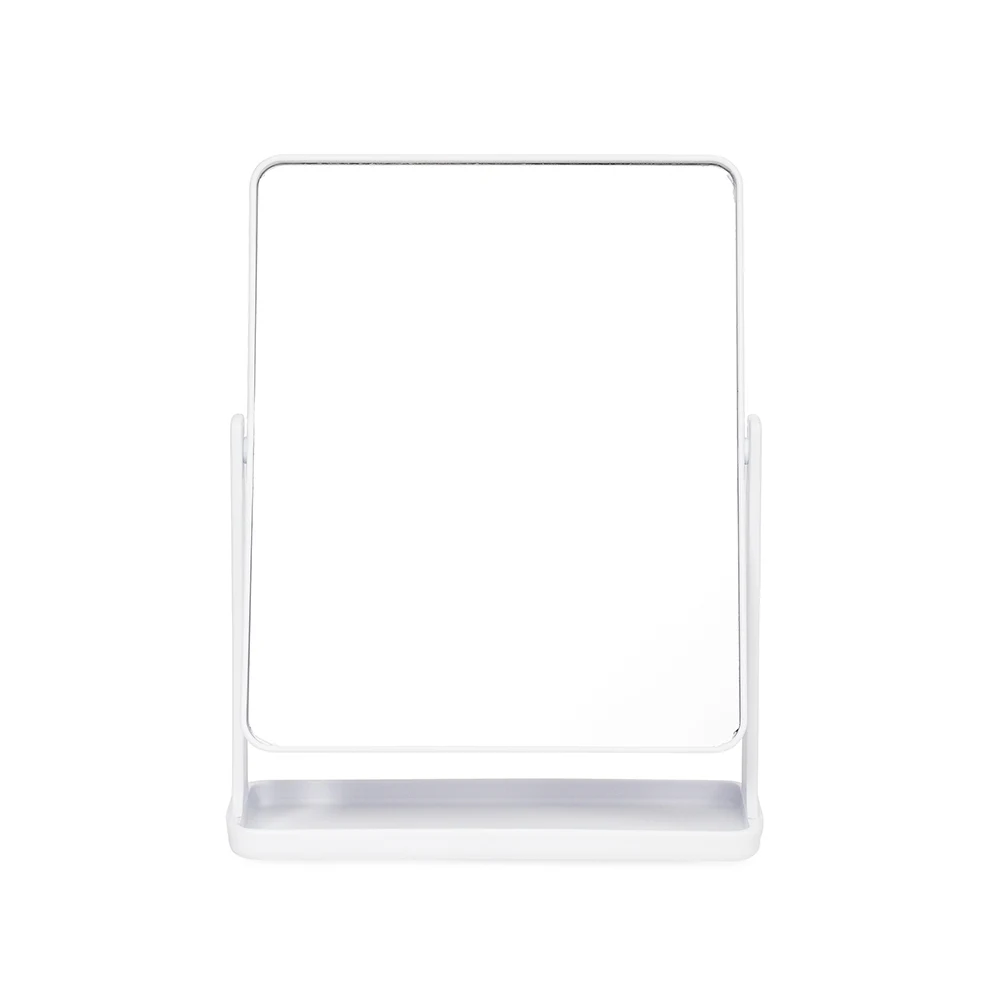 Espelho de Mesa Plástico, cor BRANCO