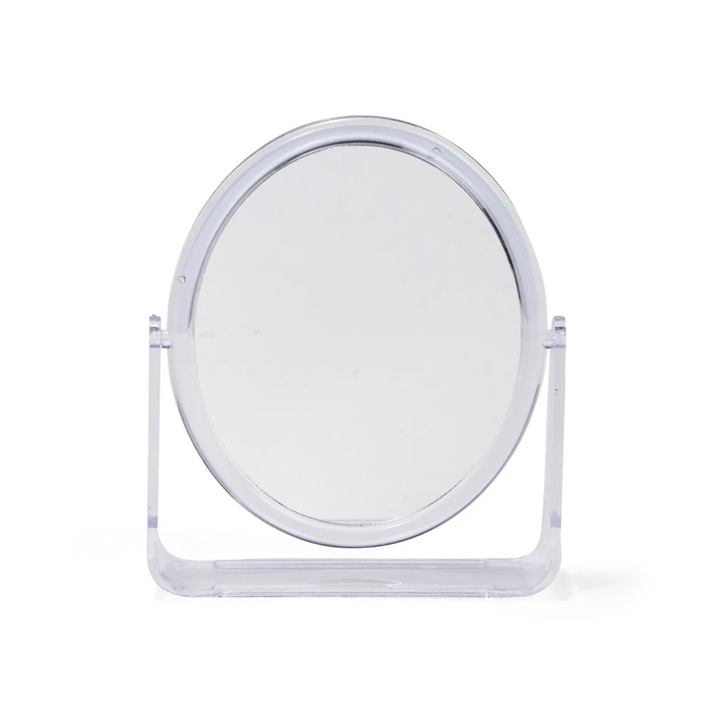 Espelho de Mesa Oval Plástico, cor TRANSPARENTE