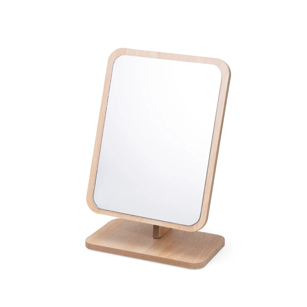 Espelho de Mesa MDF, cor MADEIRA