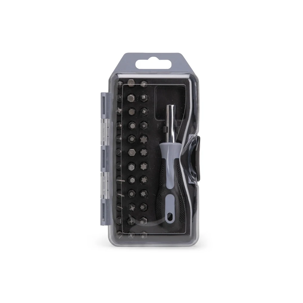 Kit Ferramentas 37 Peças, cor CINZA