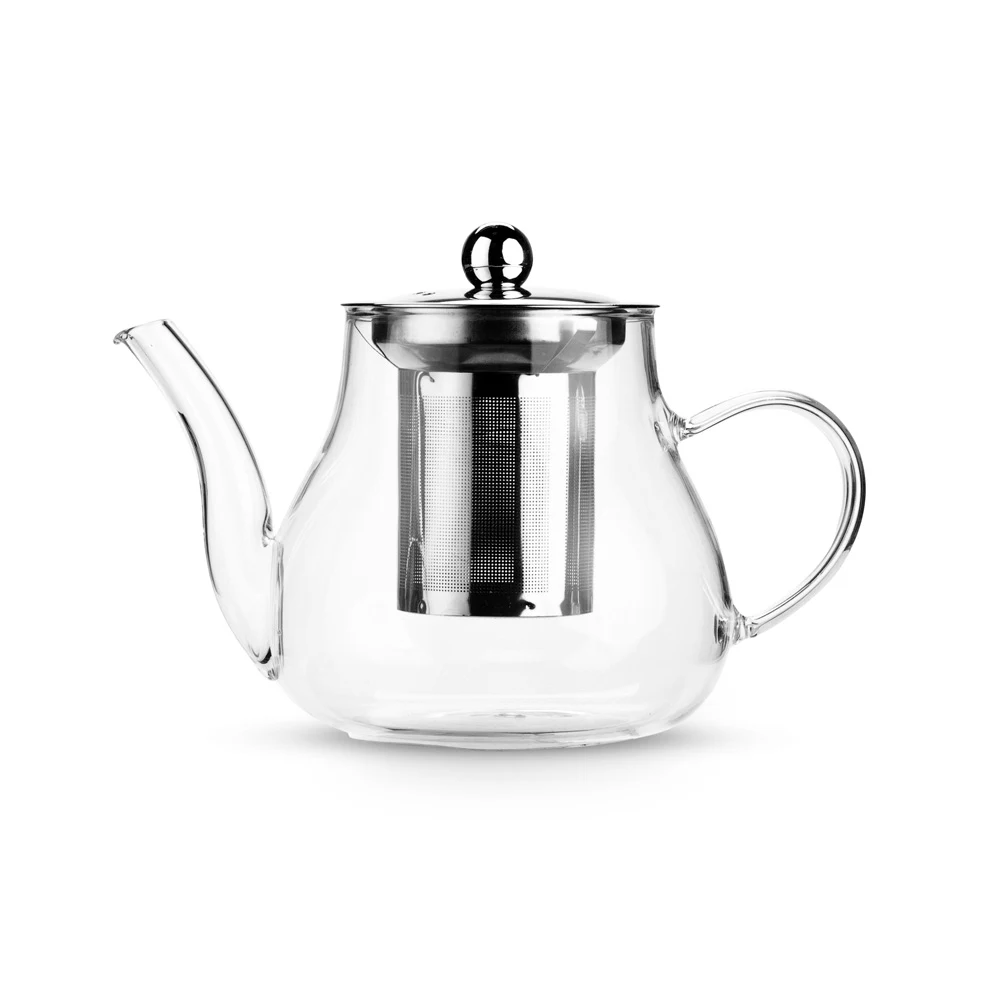 Chaleira Vidro Borossilicato 600ml, cor TRANSPARENTE