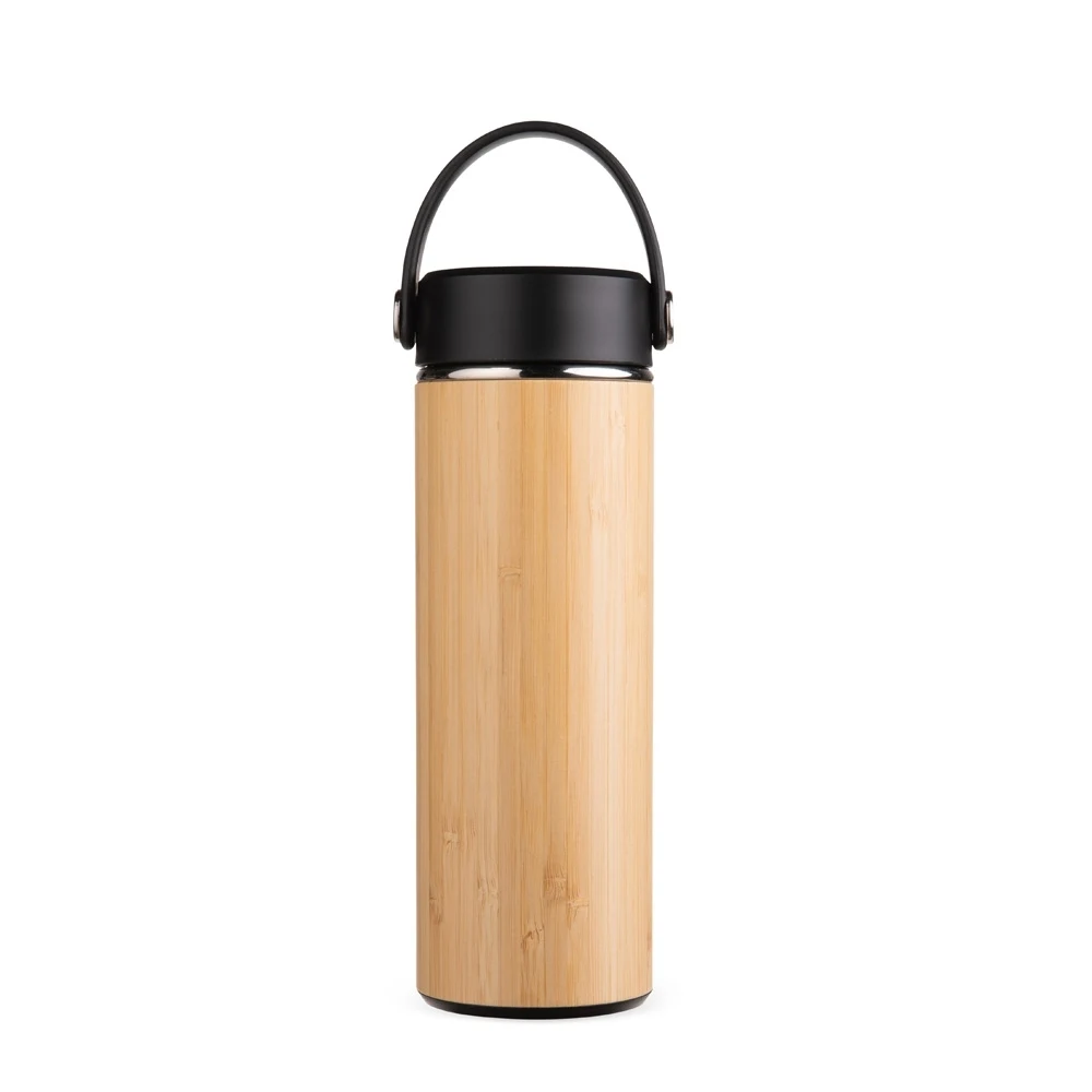 Garrafa Térmica Bambu 400ml, cor BAMBU