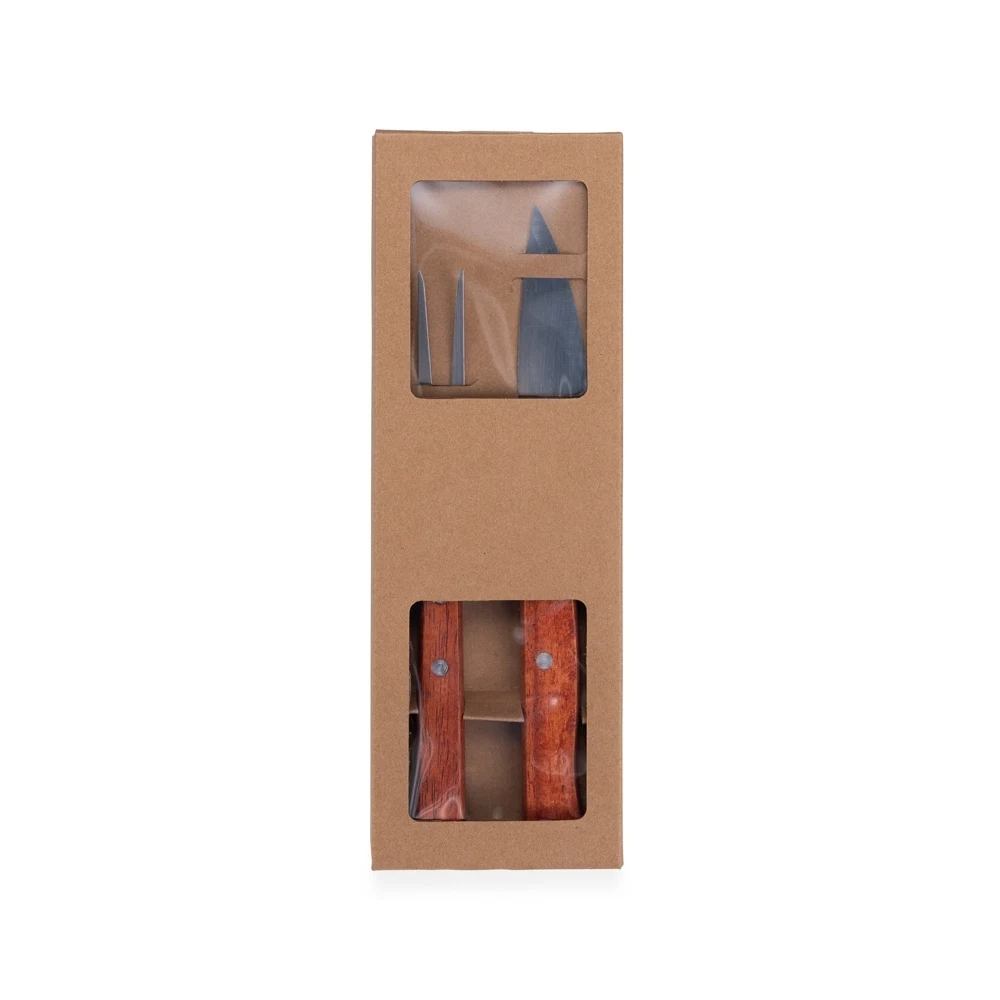 Kit Churrasco 2 Peças, cor KRAFT