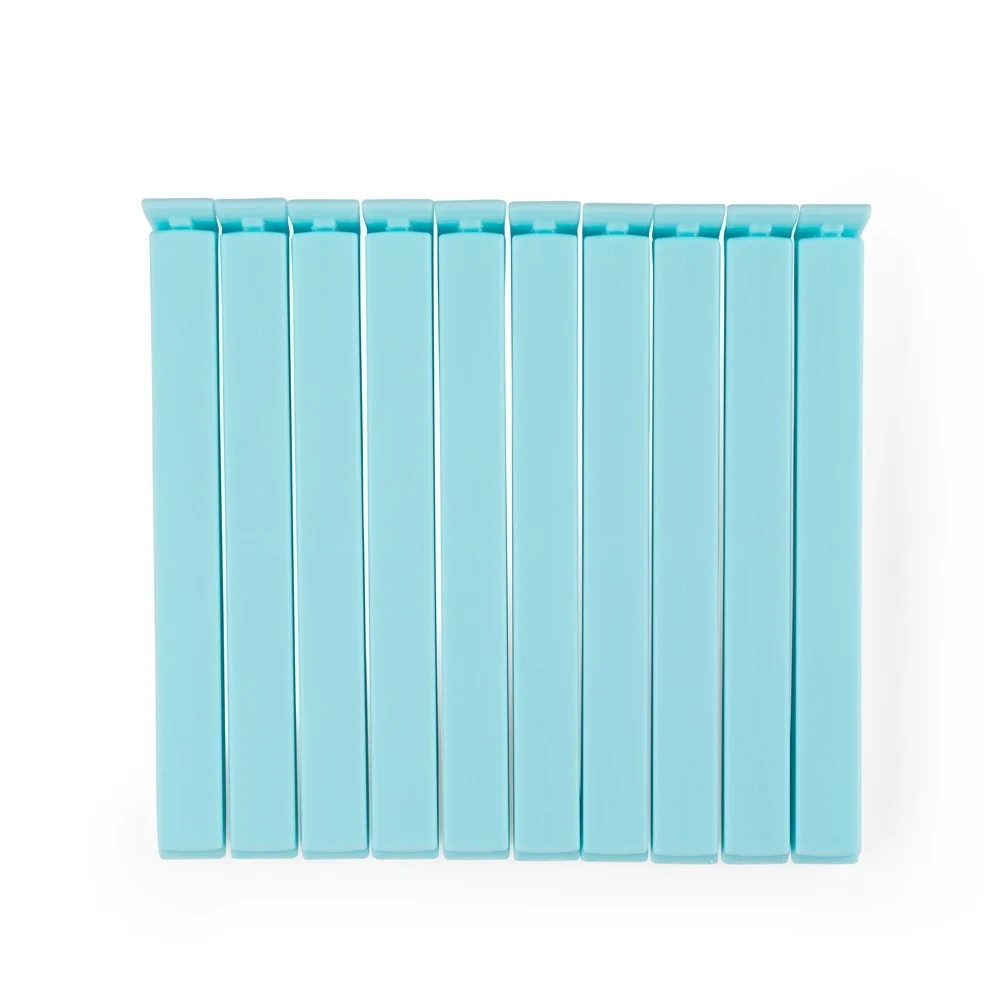 Kit Prendedores Plásticos 10 Peças, cor AZUL