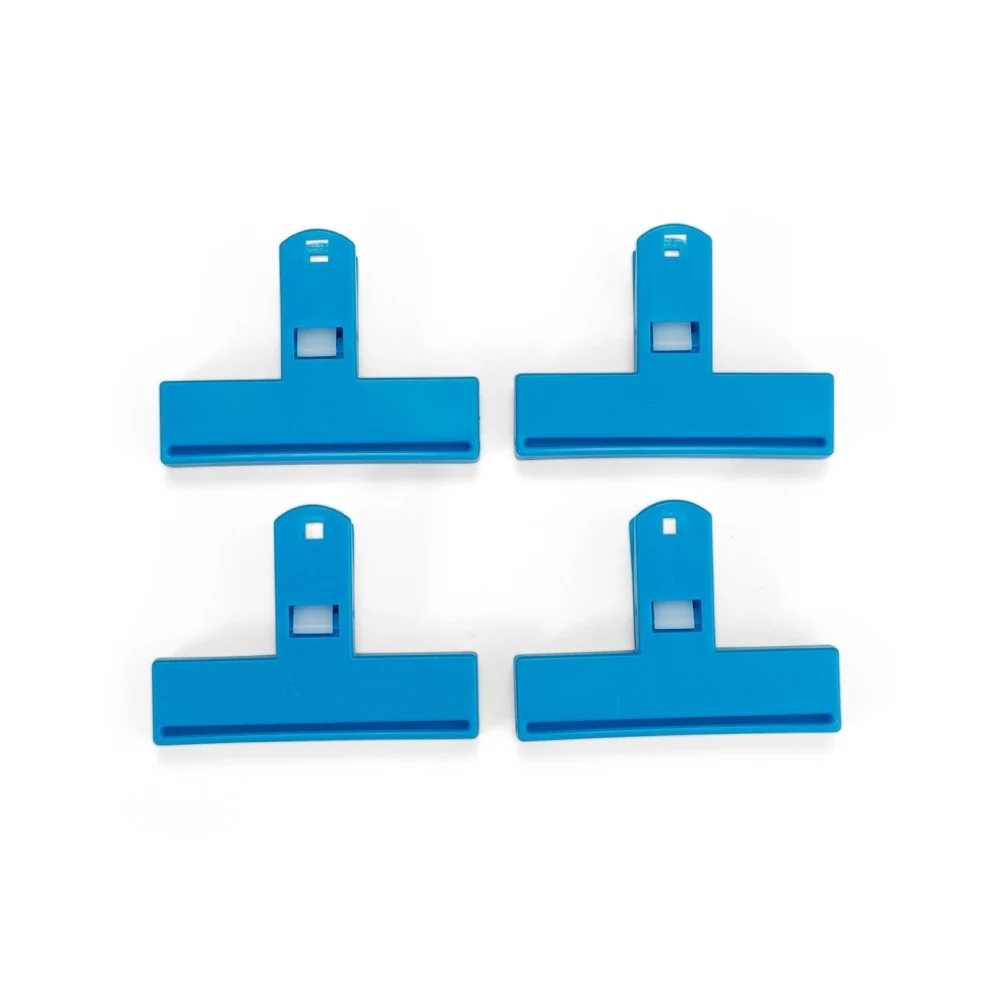 Kit Prendedores Multiuso 4 Peças, cor AZUL