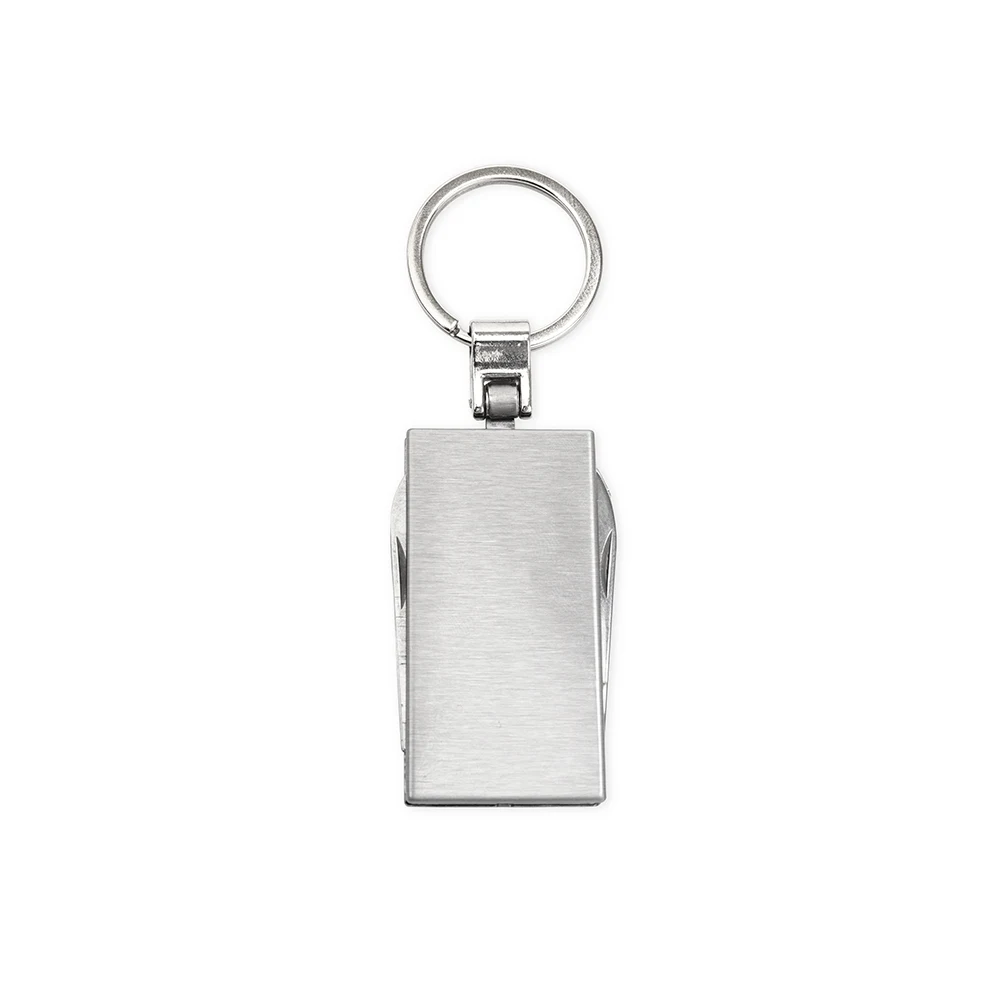 Chaveiro Canivete 4 Funções, cor PRATA