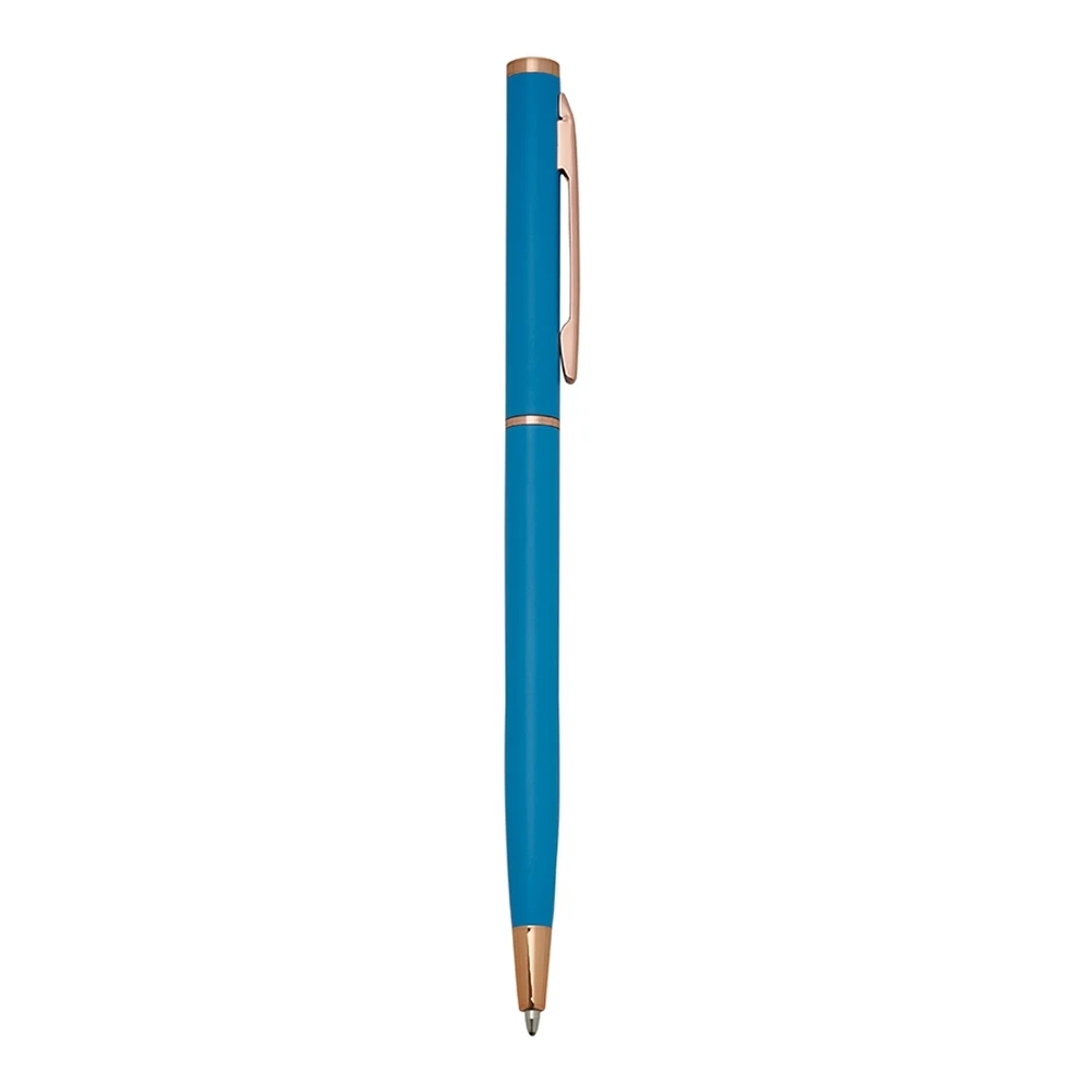Caneta Metal, cor AZUL CLARO