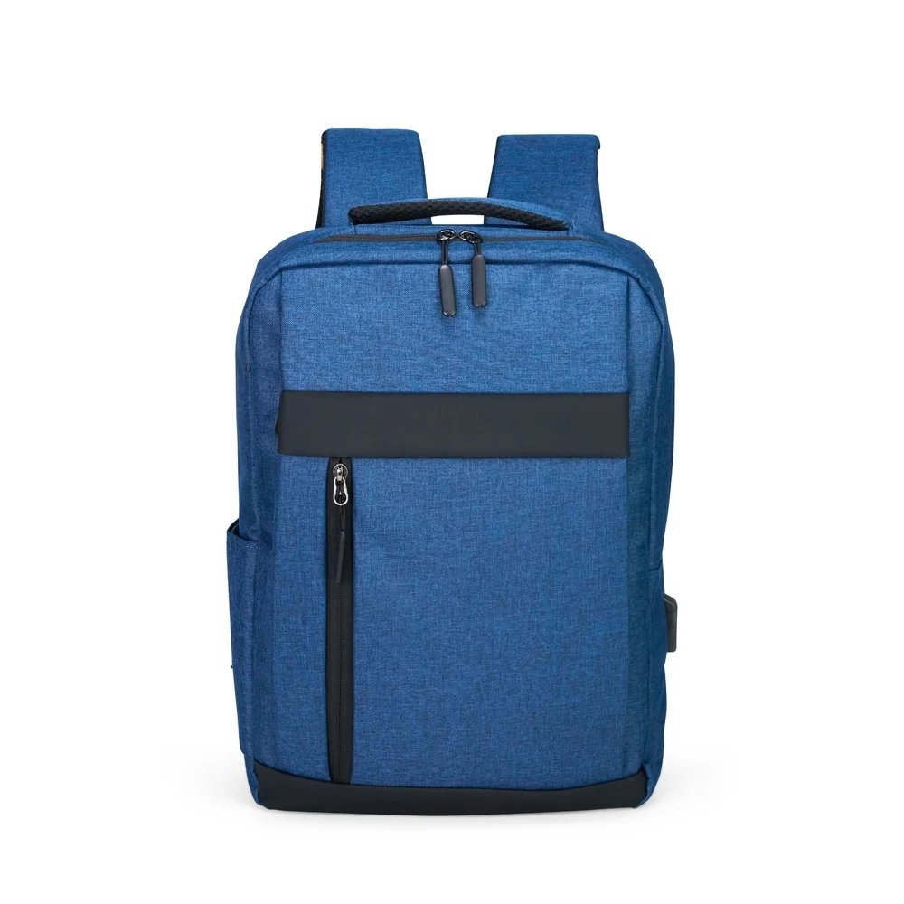 Mochila Nylon Oxford 14L, cor AZUL COM PRETO