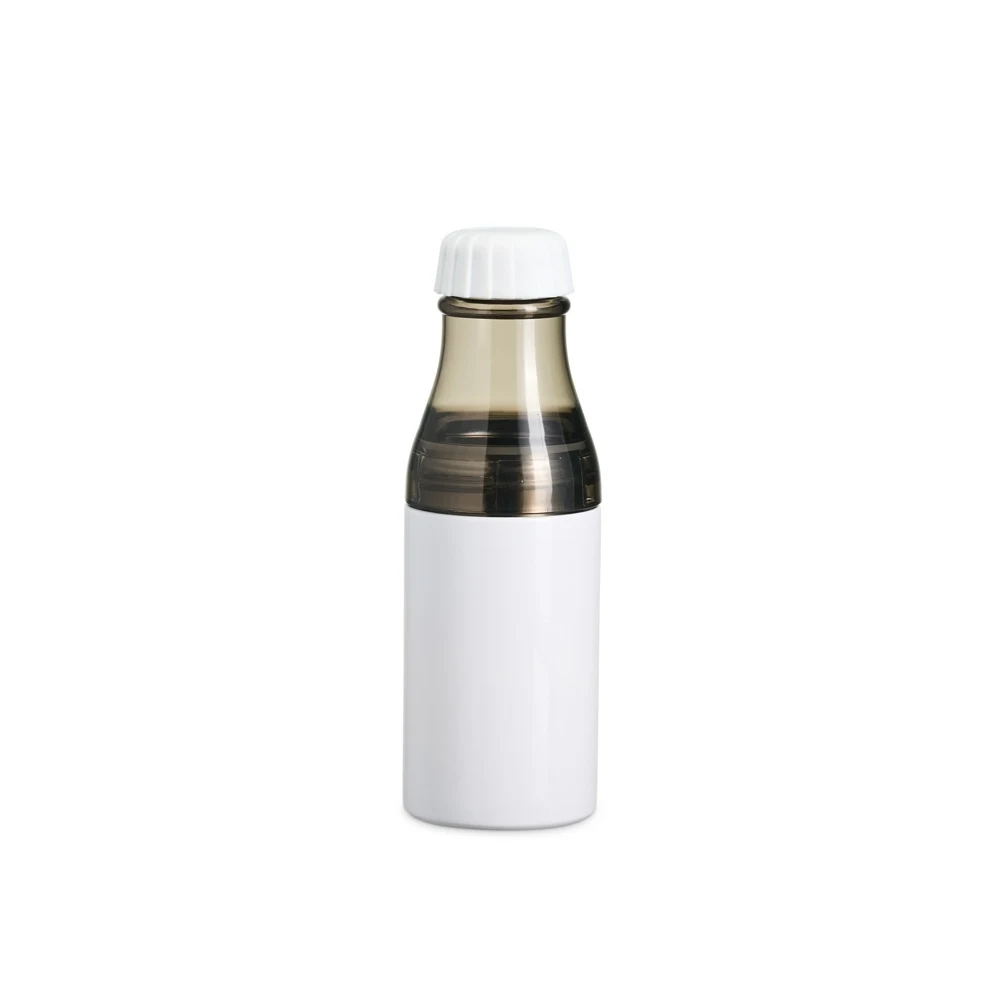 Garrafa Inox 2 em 1 600ml, cor BRANCO