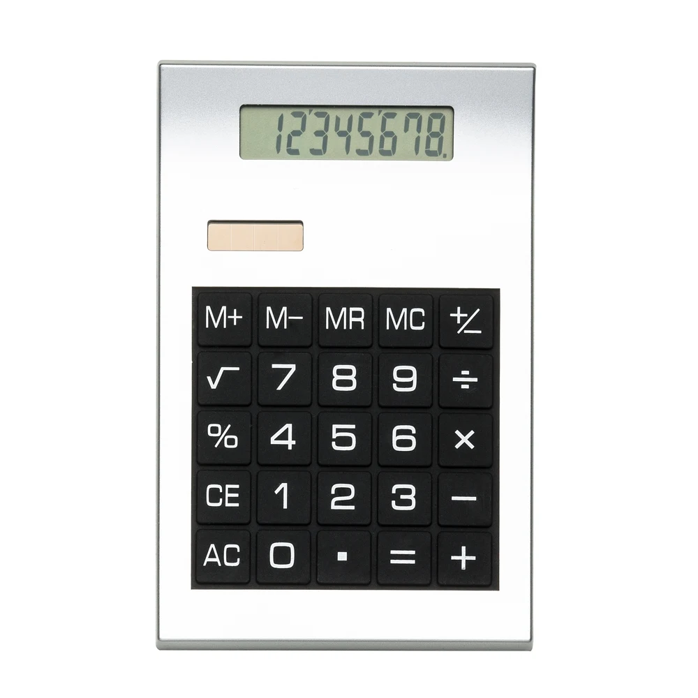 Calculadora Plástica, cor PRATA