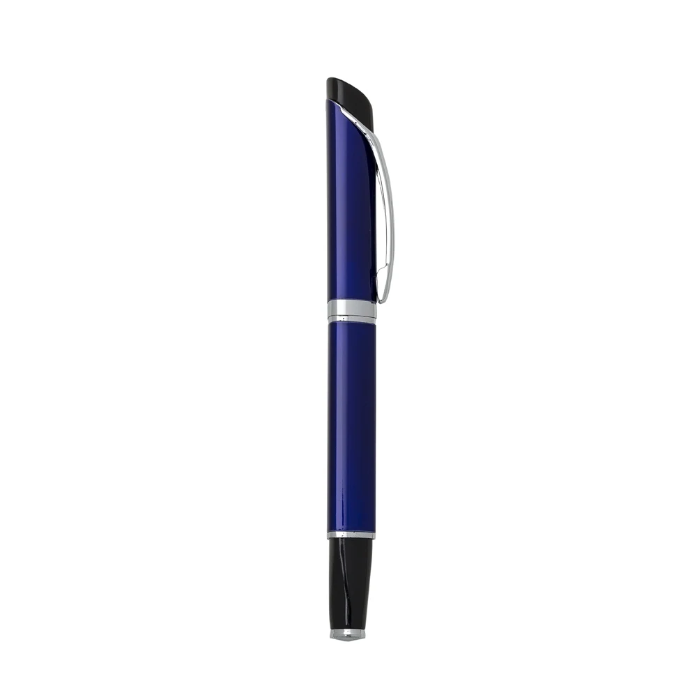 Caneta Metal Triangular, cor AZUL