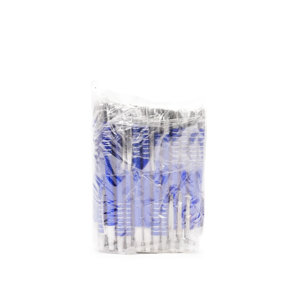 Pacote Caneta Metal com 50pçs, cor AZUL