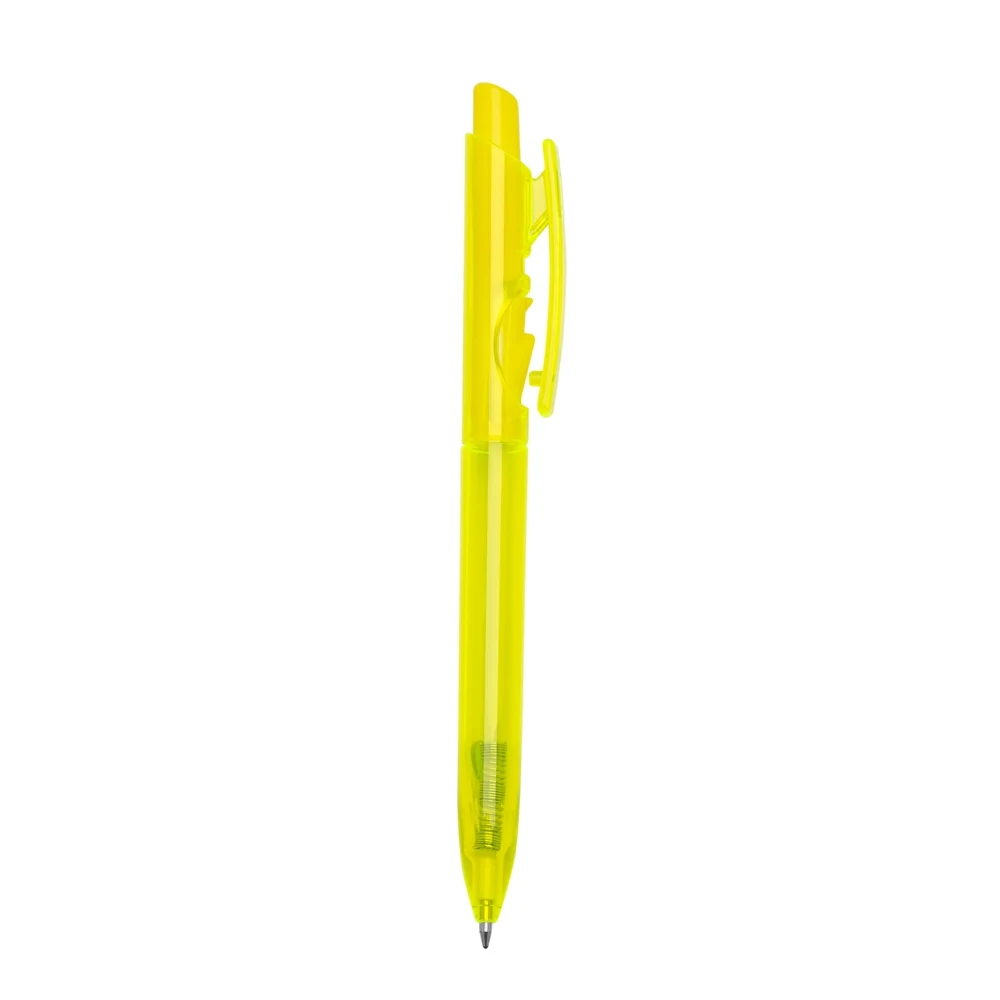 Caneta Plástica, cor AMARELO
