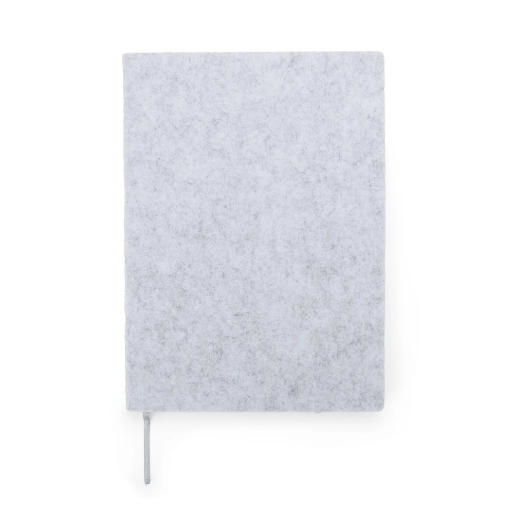 Caderno A5 Feltro, cor CINZA