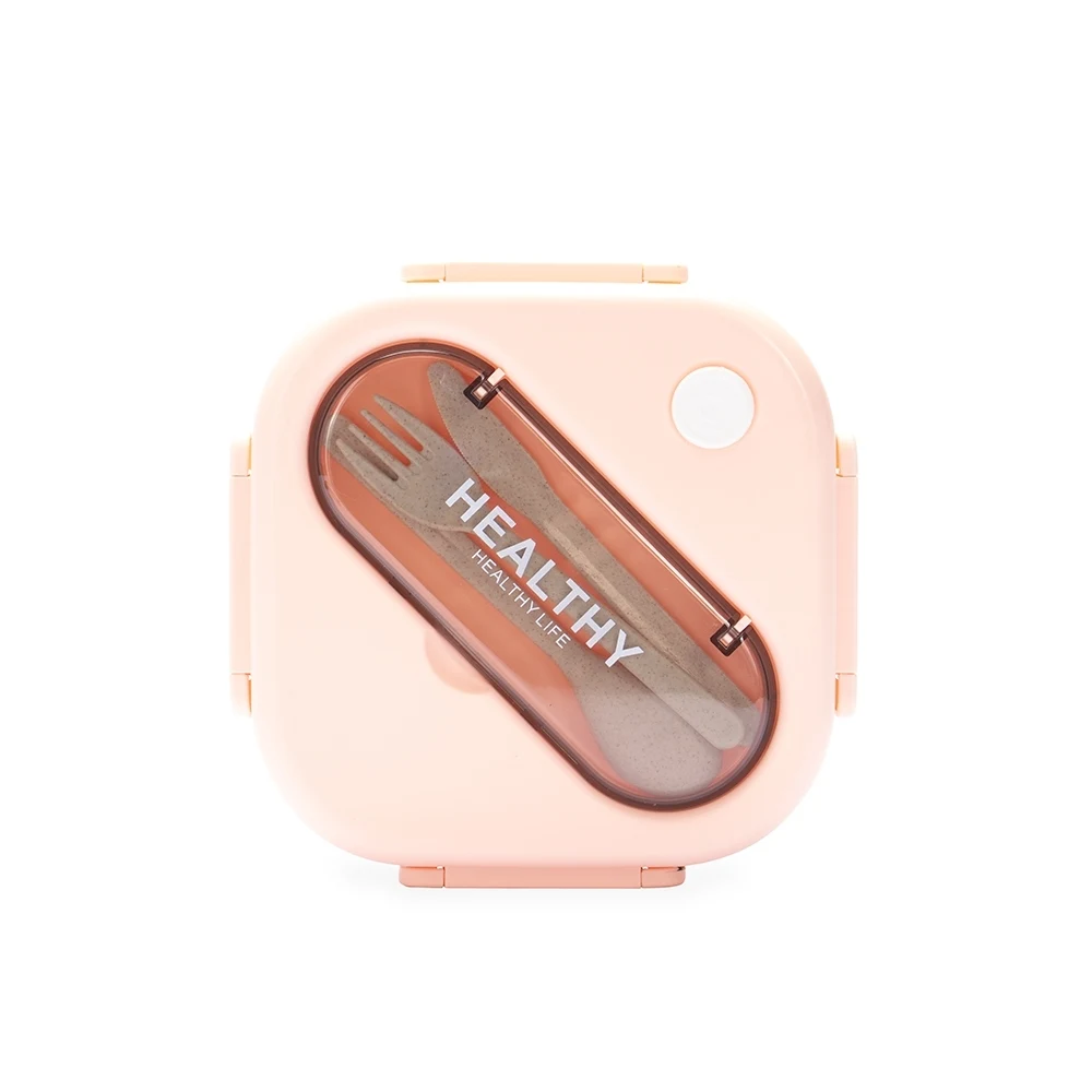 Marmita Hermética Plástica 1,2L, cor ROSA CLARO