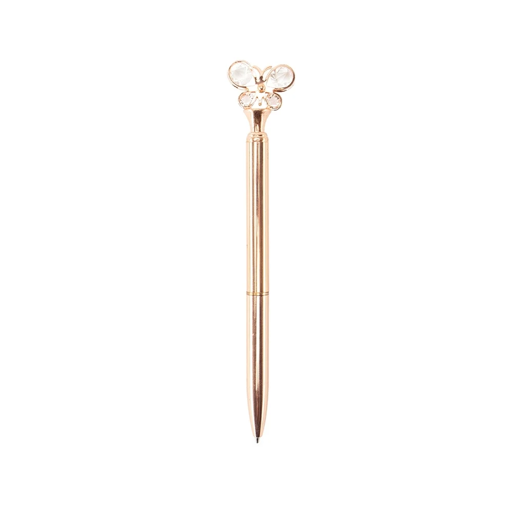 Caneta Metal Borboleta, cor COBRE