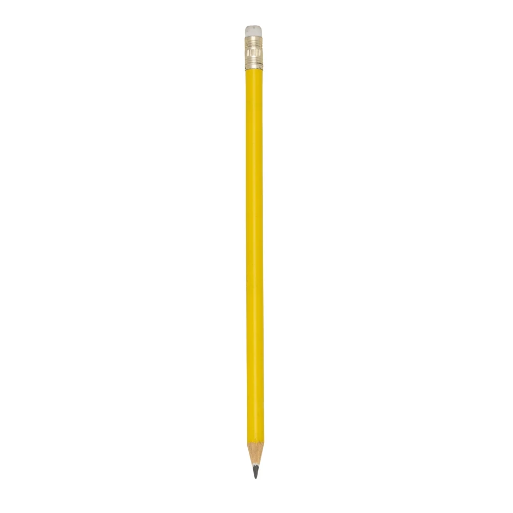 Lápis com Borracha, cor AMARELO