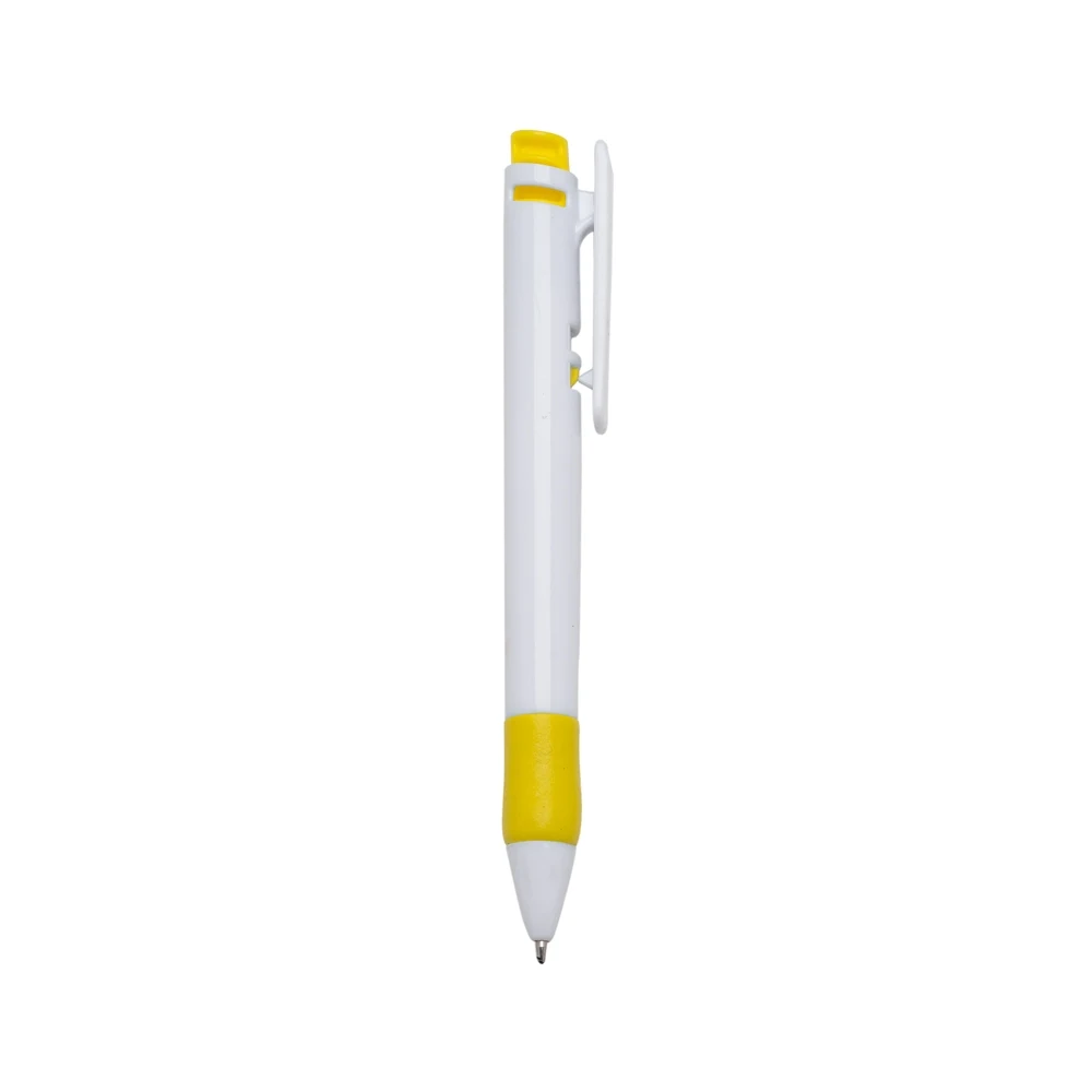 Caneta Plástica, cor AMARELO