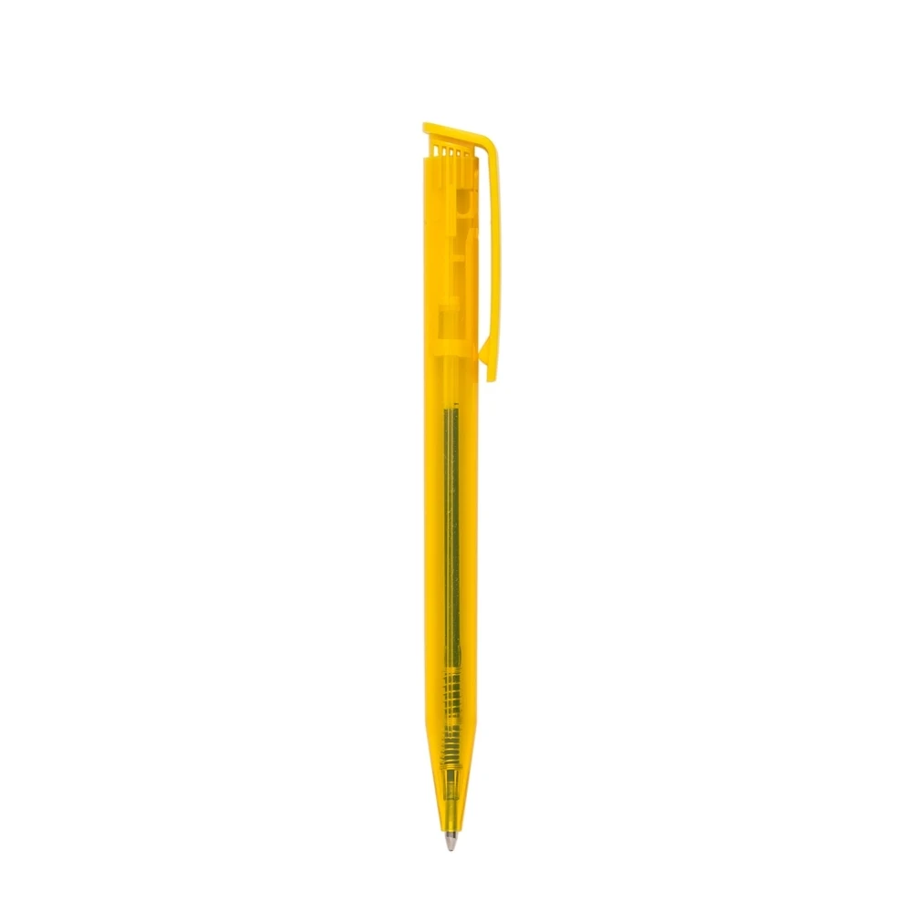 Caneta Plástica, cor AMARELO