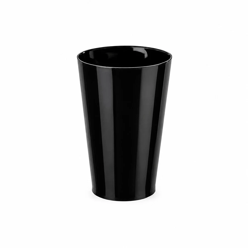 Copo Plástico 550ml, cor PRETO