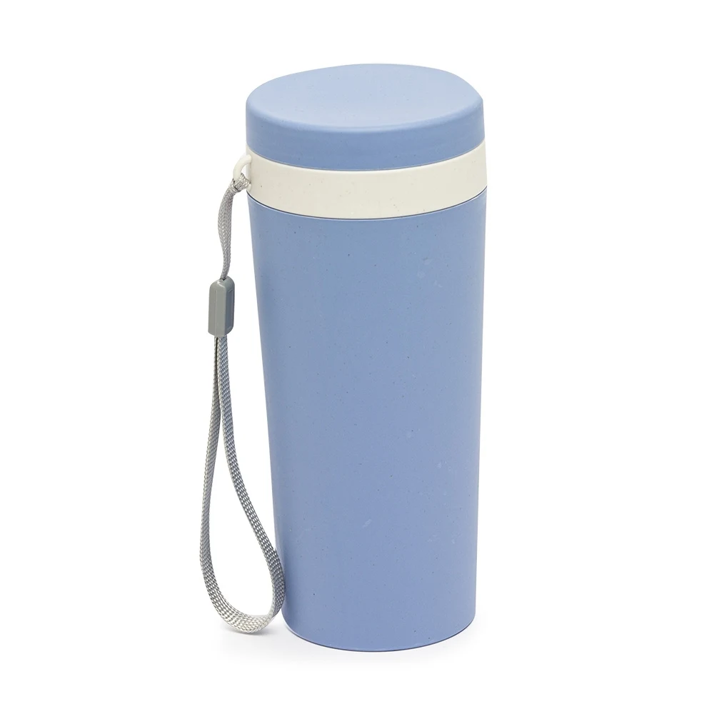 Copo Fibra de Bambu 350ml, cor AZUL