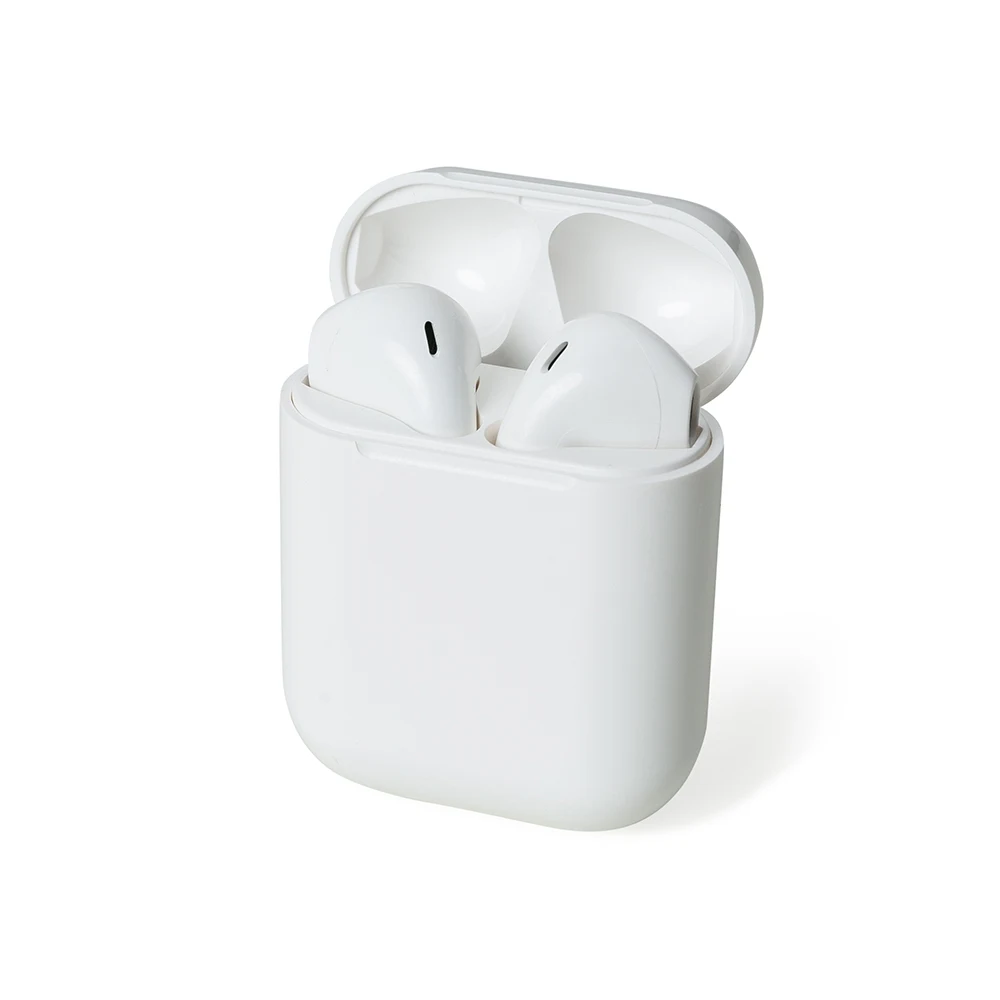 Fone de Ouvido Bluetooth Touch com Case Carregador Brilhante, cor BRANCO