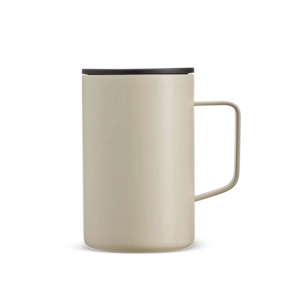 Caneca Inox Parede Dupla 350ml, cor BEGE